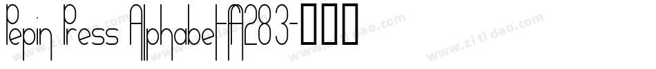 Pepin Press Alphabet-FA283字体转换